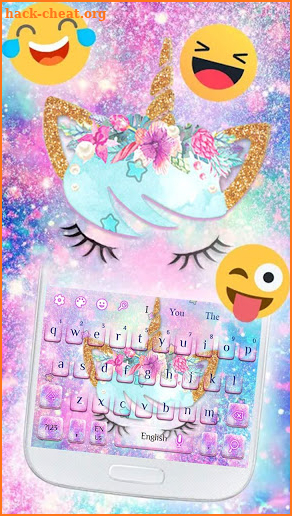 Galaxy Unicorn Keyboard screenshot