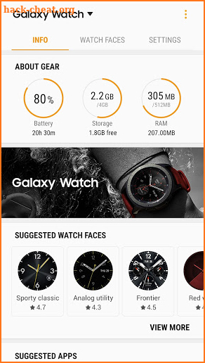 Galaxy Watch Plugin screenshot