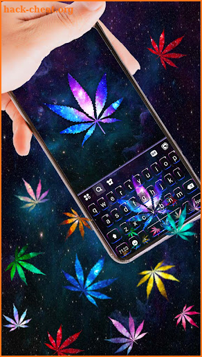 Galaxy Weed Gravity Keyboard Background screenshot