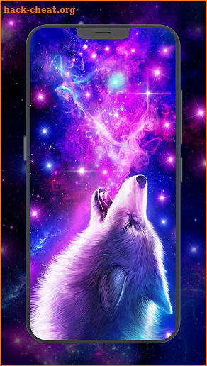 Galaxy Wolf Live Wallpaper screenshot