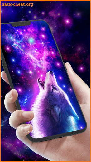 Galaxy Wolf Live Wallpaper screenshot