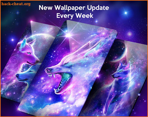 Galaxy Wolf Live Wallpaper Themes screenshot