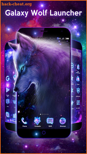 Galaxy Wolf Theme screenshot