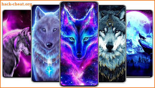 🐺Galaxy Wolf Wallpaper HD Backgrounds🌠 screenshot