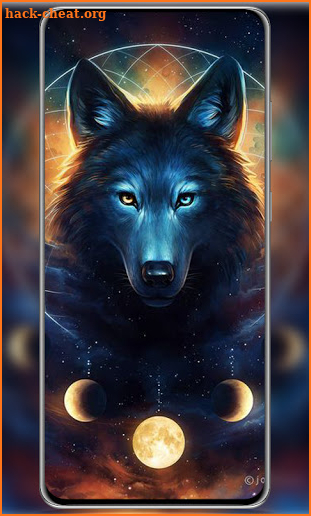 🐺Galaxy Wolf Wallpaper HD Backgrounds🌠 screenshot