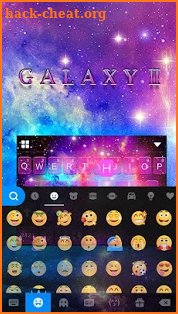 Galaxy2 Starry Keyboard Themes screenshot