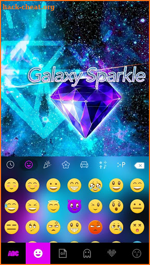 Galaxysparkle Keyboard Theme screenshot