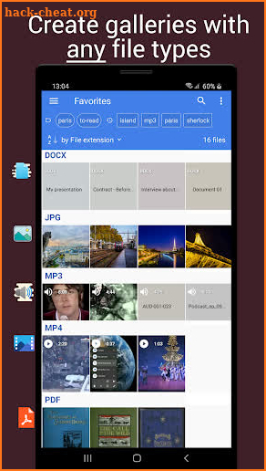 Gallery Droid: Galleries with any file types screenshot