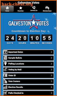 Galveston County Elections screenshot