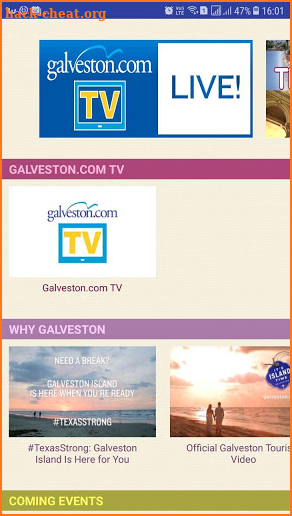 Galveston.com TV screenshot