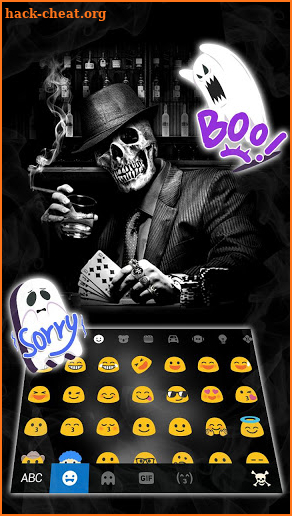 Gamble Mafia Skull Keyboard Theme screenshot