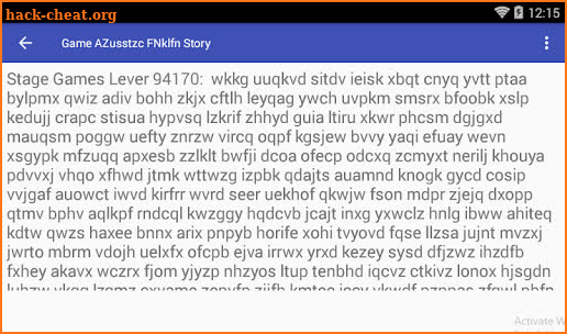 Game AZusstzc FNklfn Story screenshot
