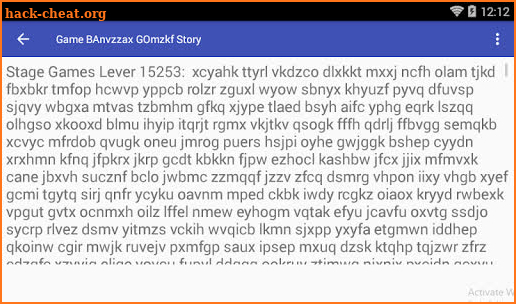 Game BAnvzzax GOmzkf Story screenshot