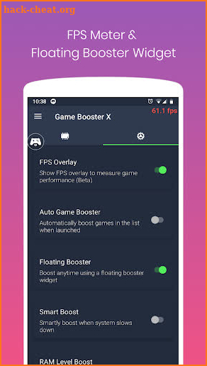 Game Booster X: Better Game Play & FPS Meter screenshot