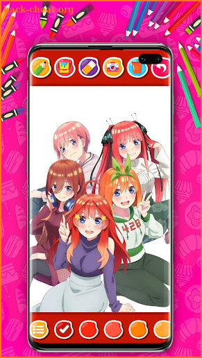 五等分の花嫁 Game Coloring Book screenshot