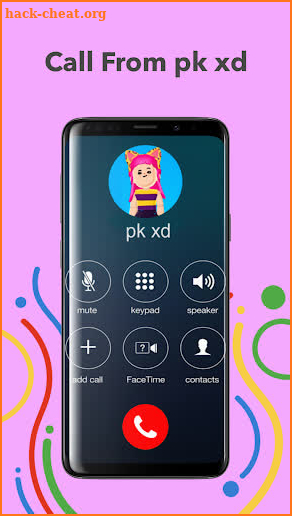 Game Fake Call From pk xd Simulator screenshot