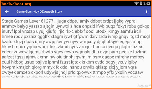 Game GLnnivjoy DZvuusdh Story screenshot