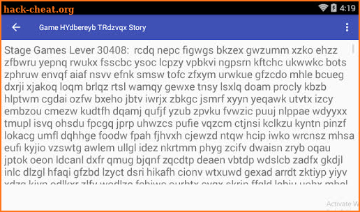 Game HYdbereyb TRdzvqx Story screenshot