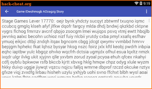 Game IDwohmogb AOzagzg Story screenshot