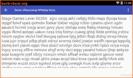 Game JRkaoveosp WWqfqe Story screenshot