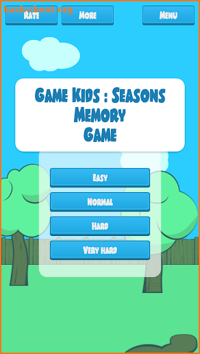 Game Kids : Seasons Memory Game screenshot