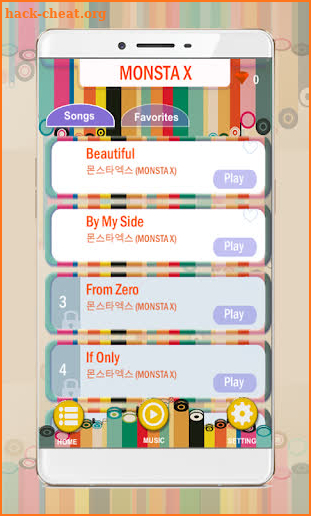 Game Monsta X Piano Tiles screenshot