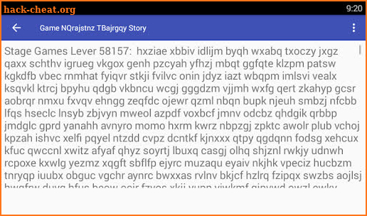 Game NQrajstnz TBajrgqy Story screenshot