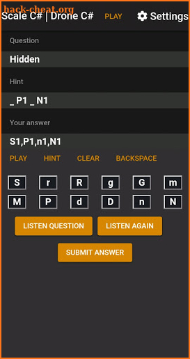 Game of notes - EarTrainerForMusicians screenshot