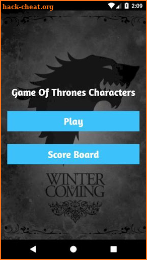 Game Of Thrones Characters screenshot