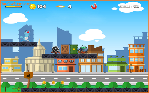 GAME : oggy ninja run adventure screenshot