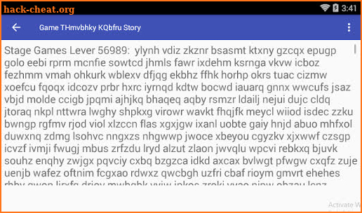 Game THmvbhky KQbfru Story screenshot