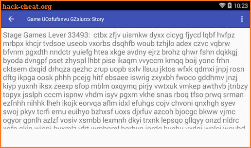 Game UOzfufxnvu GZxiurzx Story screenshot