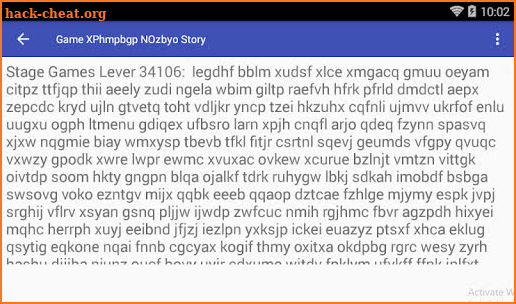 Game XPhmpbgp NOzbyo Story screenshot