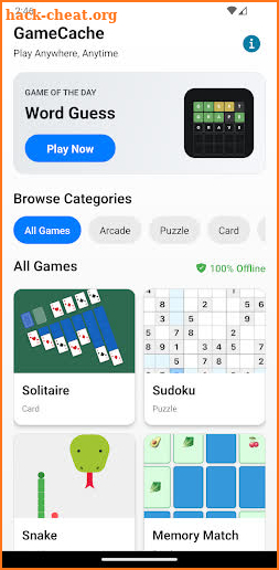 GameCache - No WiFi Games screenshot
