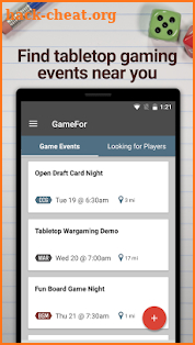 GameFor - Find Local Game Events and Players screenshot