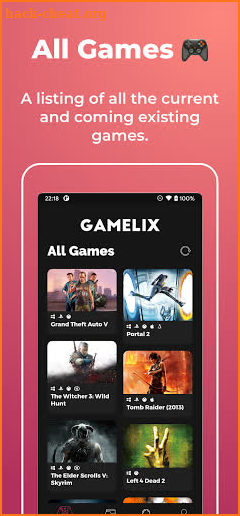 Gamelix: Track Games screenshot