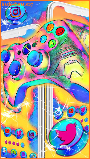 Gamepad Graffiti Themes HD Wallpapers 3D icons screenshot