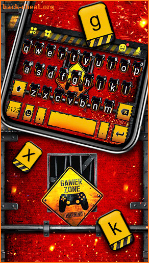 Gamer Zone Keyboard Background screenshot