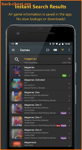Gamers Database Pro screenshot