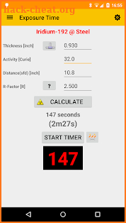 Gamma Ray Calculator Pro screenshot