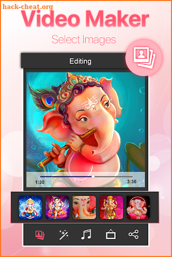 Ganesh Chaturthi Video Maker - Ganesha Video Maker screenshot