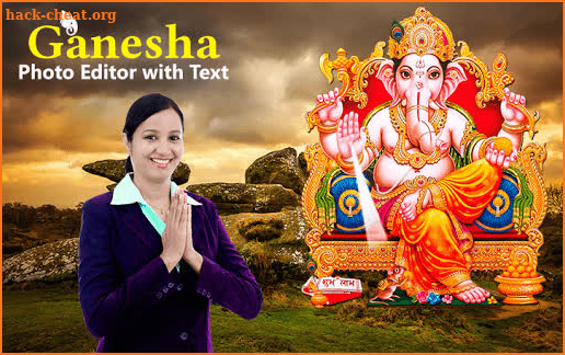 Ganesha Photo Editor with Text screenshot