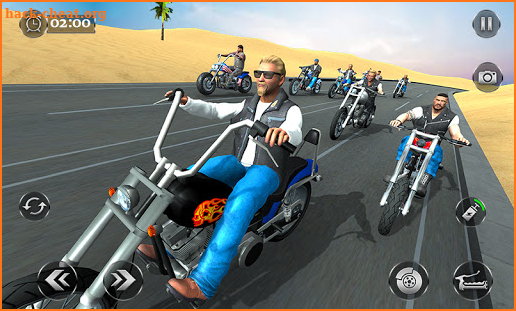 gangster bike racing games: outlaw mad city biker screenshot