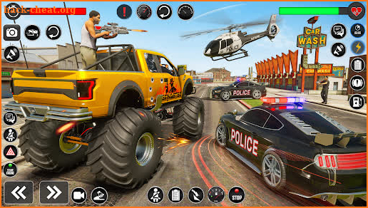 Gangster City Monster Truck 3D screenshot