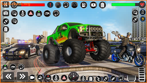 Gangster City Monster Truck 3D screenshot