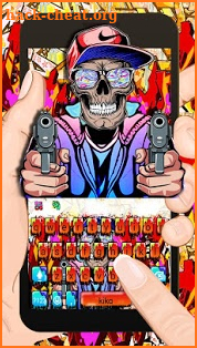 Gangster Graffiti Keyboard Theme screenshot