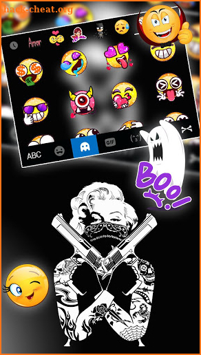 Gangster Monroe Keyboard Theme screenshot