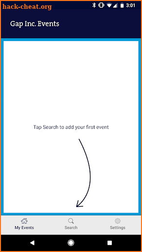 Gap Inc. Events screenshot