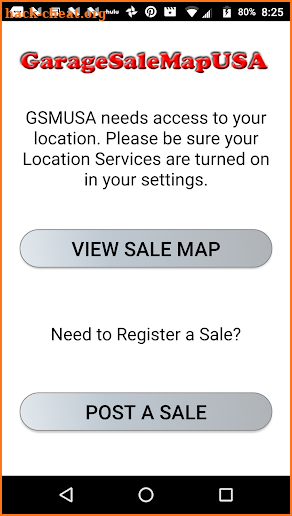 Garage Sale Map USA screenshot