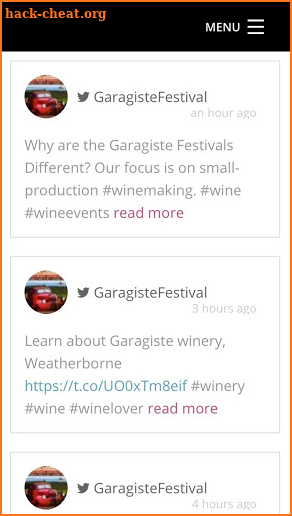 Garagiste Urban Exposure Wine Festival 2018 screenshot
